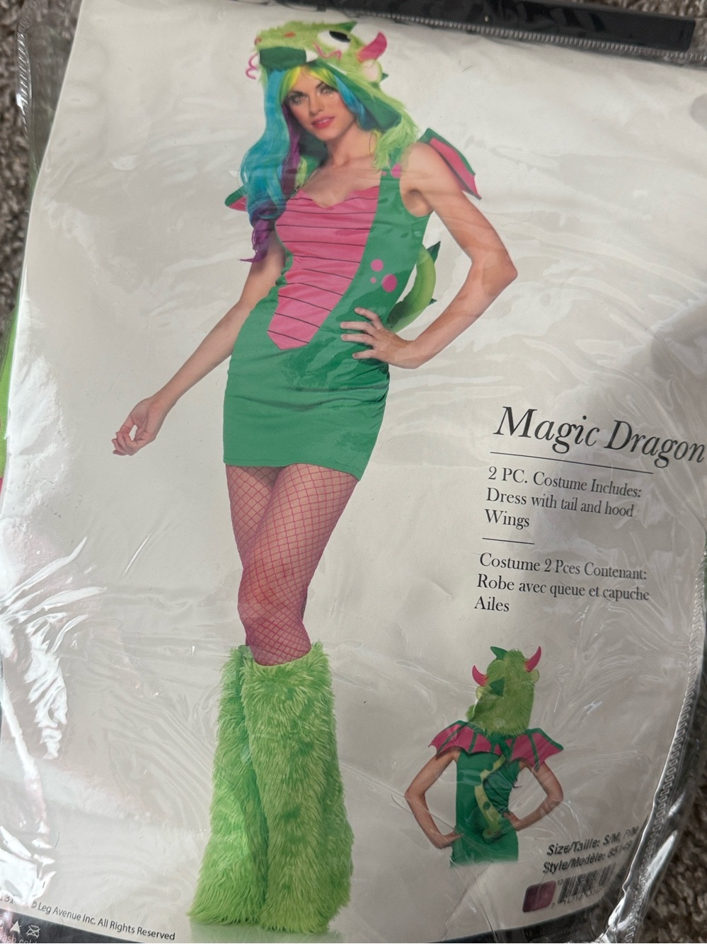 Leg Avenue Magic Dragon Costume